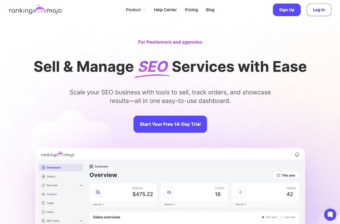 Image for Rankingmojo, SEO service management solution